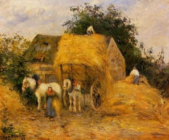 卡米耶 畢沙羅 The Hay Wagon, Montfoucault